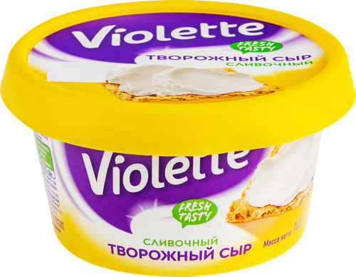 Сыр творожный КАРАТ Violette Сливочный 70%, без змж, 140г, изображение