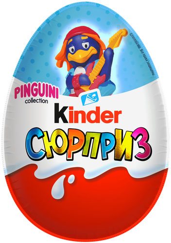 Яйцо шоколадное KINDER Сюрприз из молочного шоколада с игрушкой, в 
ассортименте, 20г, фото