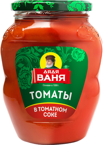 Томаты в томатном соке ДЯДЯ ВАНЯ, 680г, детальное фото