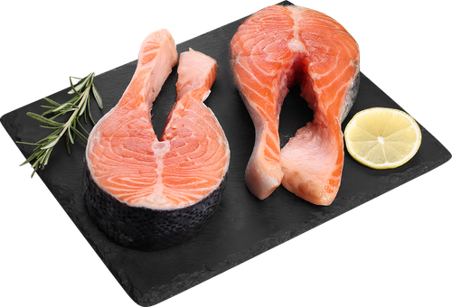 Лосось Атлантический стейк ЛЕНТА FRESH, весовой, изображение