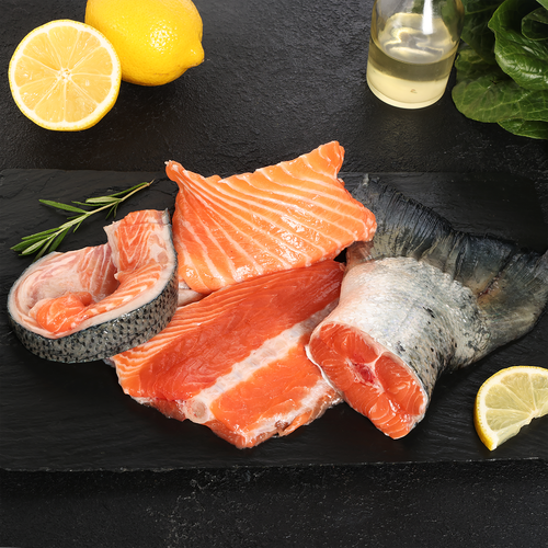 Набор для ухи из лососевых рыб ЛЕНТА FRESH, весовой, вид