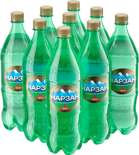 Вода минеральная НАРЗАН лечебно-столовая природной газации, 1л, фото