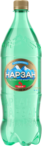 Вода минеральная НАРЗАН лечебно-столовая природной газации, 1л, картинка