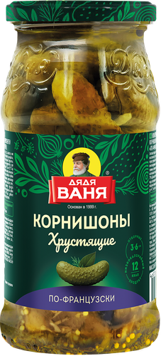 Корнишоны консервированные ДЯДЯ ВАНЯ По-французски, 460г, фото