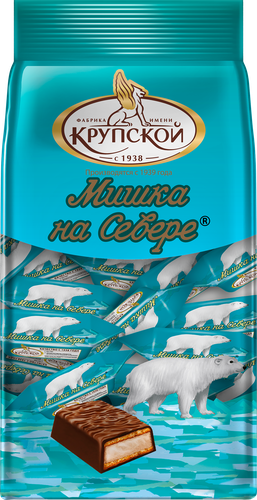 Конфеты Ф.КРУПСКОЙ Мишка на севере, 200г, вид