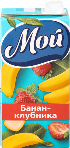 Нектар МОЙ Бананово-клубничный, 0.95л, фотография