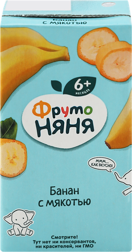 Нектар ФРУТОНЯНЯ Банан с мякотью, с 6 месяцев, 200мл, картинка