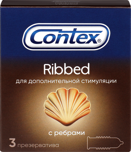 Презервативы CONTEX Ribbed, 3шт, картинка