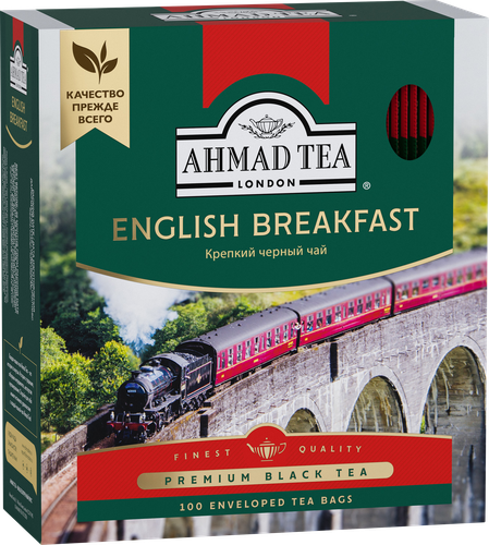 Чай черный AHMAD TEA English Breakfast, 100пак, изображение
