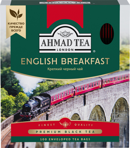 Чай черный AHMAD TEA English Breakfast, 100пак, фото