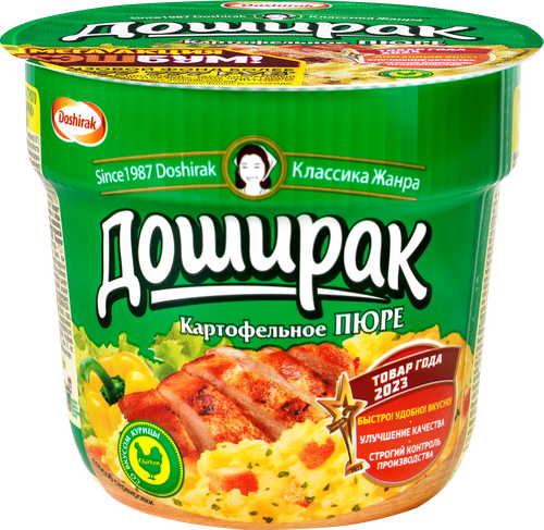 Пюре картофельное DOSHIRAK со вкусом курицы, 40г, картинка
