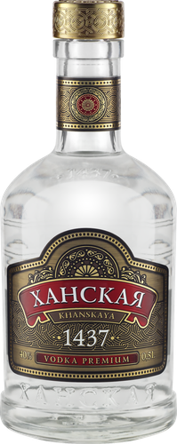 Водка ХАНСКАЯ 40%, 0.5л