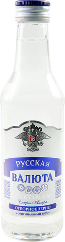 Водка РУССКАЯ ВАЛЮТА Platinum 40%, 0.5л