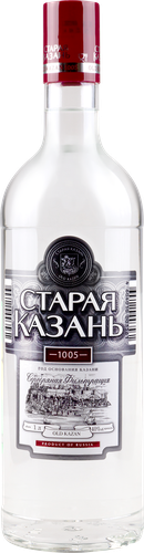 Водка СТАРАЯ КАЗАНЬ Люкс Серебряная, 40%, 1л