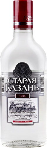 Водка СТАРАЯ КАЗАНЬ Люкс Серебряная, 40%, 0.5л