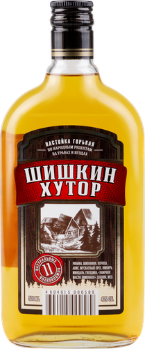 Настойка ТАТСПИРТПРОМ Шишкин Хутор горькая, 40%, 0.5л