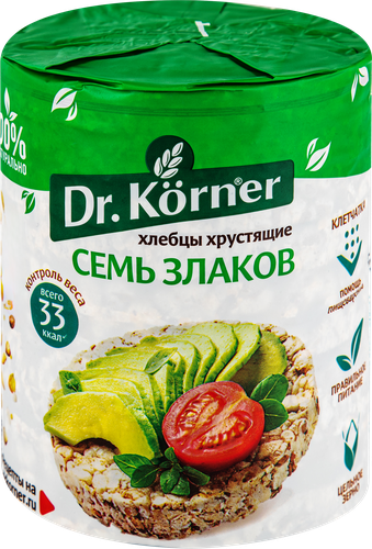 Хлебцы DR KORNER Семь злаков хрустящие, 100г, фото