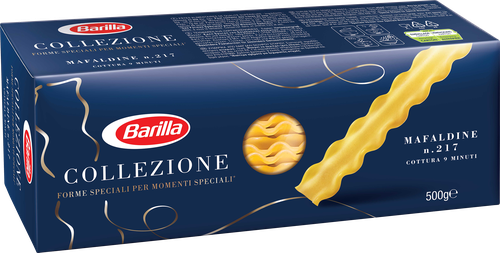 Макароны BARILLA Мафальдине, 500г, крупный план