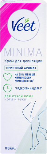 Крем для депиляции VEET для сухой кожи, 100мл, крупный план
