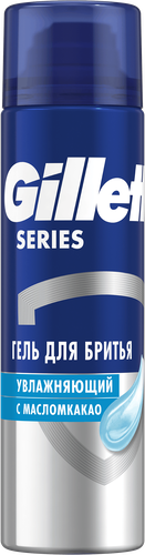 Гель для бритья GILLETTE Series Moisturizing увлажняющий, 200мл, крупный план