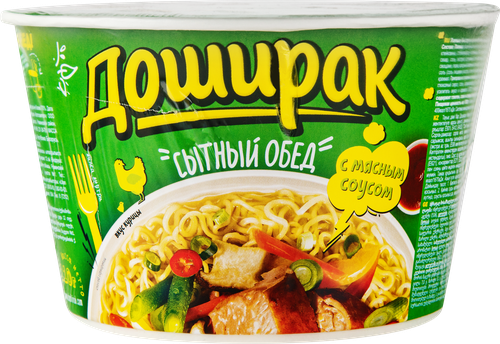 Лапша DOSHIRAK Сытный обед со вкусом курицы, 110г, изображение