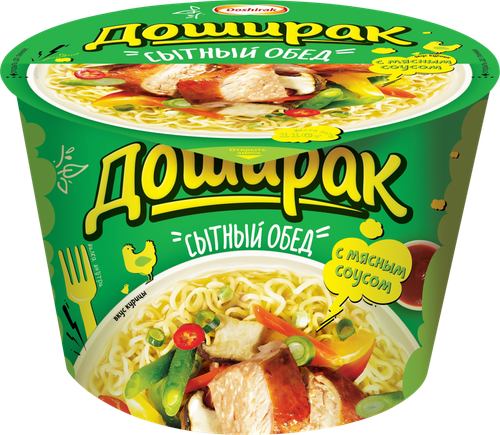Лапша DOSHIRAK Сытный обед со вкусом курицы, 110г, вид