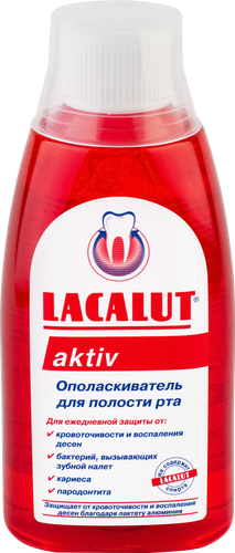 Ополаскиватель для полости рта LACALUT Aktiv, 300мл, фото