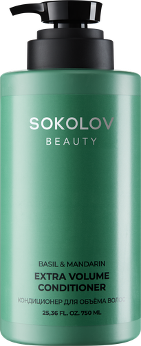 Кондиционер для волос SOKOLOV Basil&Mandarin, для объема, 750мл, фото