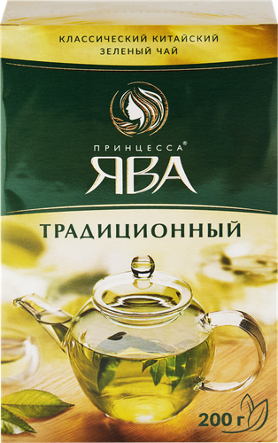 Чай зеленый ПРИНЦЕССА ЯВА Китайский Традиционный листовой, 200г, фотография