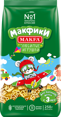 Макароны MAKFA Макфики группа А высший сорт, 250г, картинка