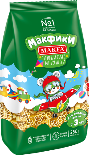 Макароны MAKFA Макфики группа А высший сорт, 250г, фотография