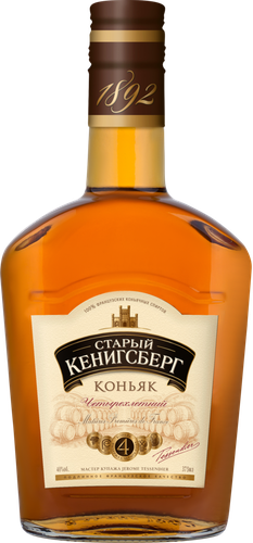 Коньяк СТАРЫЙ КЕНИГСБЕРГ 4 года 40%, 0.375л, фотография