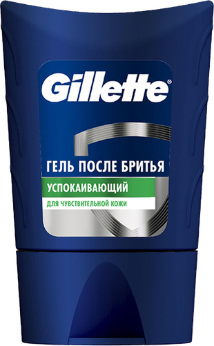 Гель после бритья GILLETTE, для чувствительной кожи, 75мл, крупный план