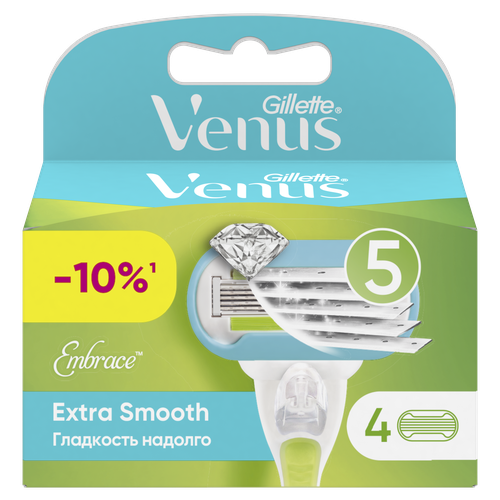 Кассеты сменные для бритья GILLETTE Venus Embrace, 4шт, вид
