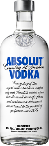 Водка ABSOLUT 40%, 0.5л, фото