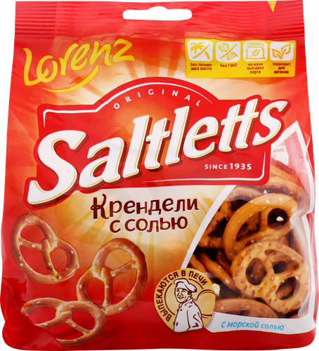 Крендель LORENZ Saltletts Классический с солью, 150г, детальное фото