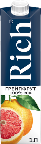 Сок RICH Грейпфрут, 1л, крупный план