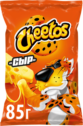 Палочки кукурузные CHEETOS/ЧИТОС Большой прикол Сыр, 85г, крупный план