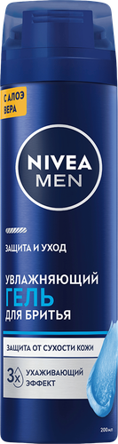 Гель для бритья NIVEA Men Защита и уход увлажняющий, 200мл, фотография