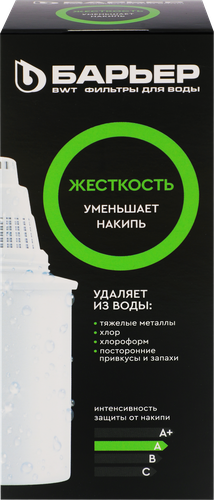 Кассета сменная БАРЬЕР Жесткость, для жесткой воды, защита от накипи, вид