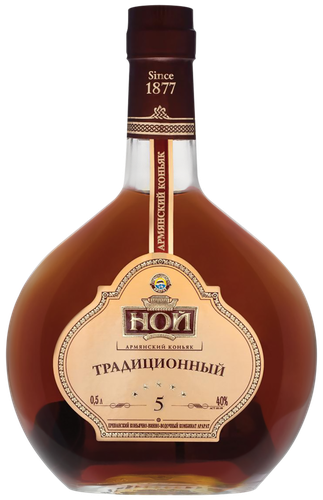 Коньяк НОЙ Традиционный ординарный 5 лет, 40%, 0.5л, детальное фото