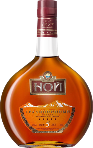 Коньяк НОЙ Традиционный ординарный 5 лет, 40%, 0.5л, вид