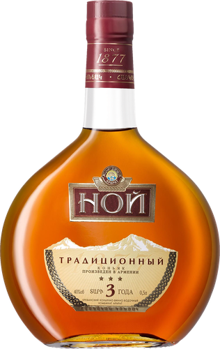 Коньяк НОЙ Традиционный 3 года 40%, 0.5л, детальное фото