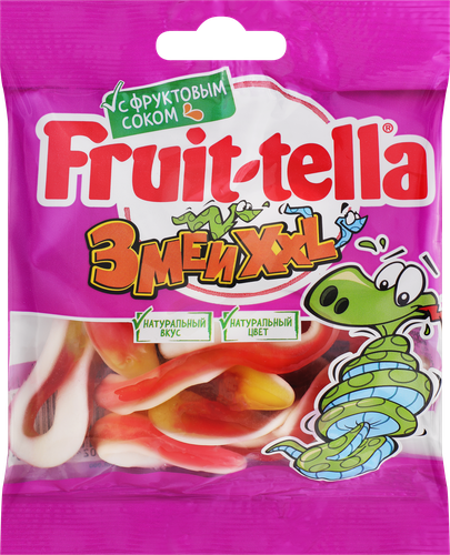Мармелад жевательный FRUIT-TELLA Змеи XXL, 70г, вид