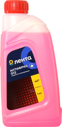 Антифриз ЛЕНТА красный G12, 1кг, крупный план