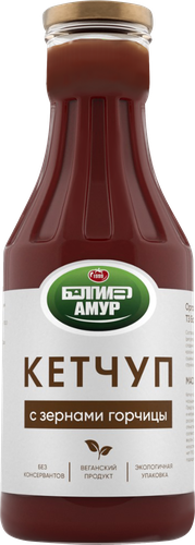 Кетчуп томатный БАЛТИМОР-АМУР С зернами горчицы, 335г, изображение