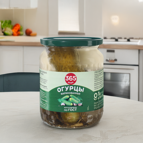 Огурцы маринованные 365 ДНЕЙ, 720мл, изображение