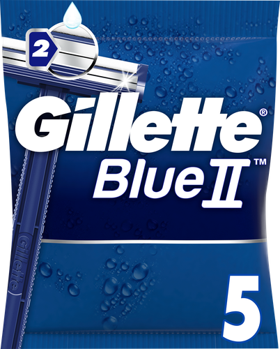 Станок для бритья одноразовый GILLETTE Blue II, 5шт, вид
