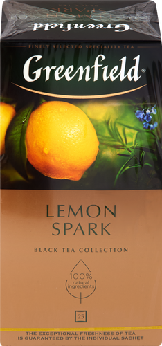 Чай черный GREENFIELD Lemon Spark Цейлонский, 25пак, вид
