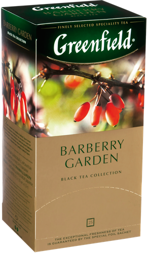 Чай черный GREENFIELD Индийский Barberry Garden, 25пак, фотография